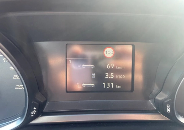 Peugeot 308 cena 43999 przebieg: 117000, rok produkcji 2018 z Poznań małe 326